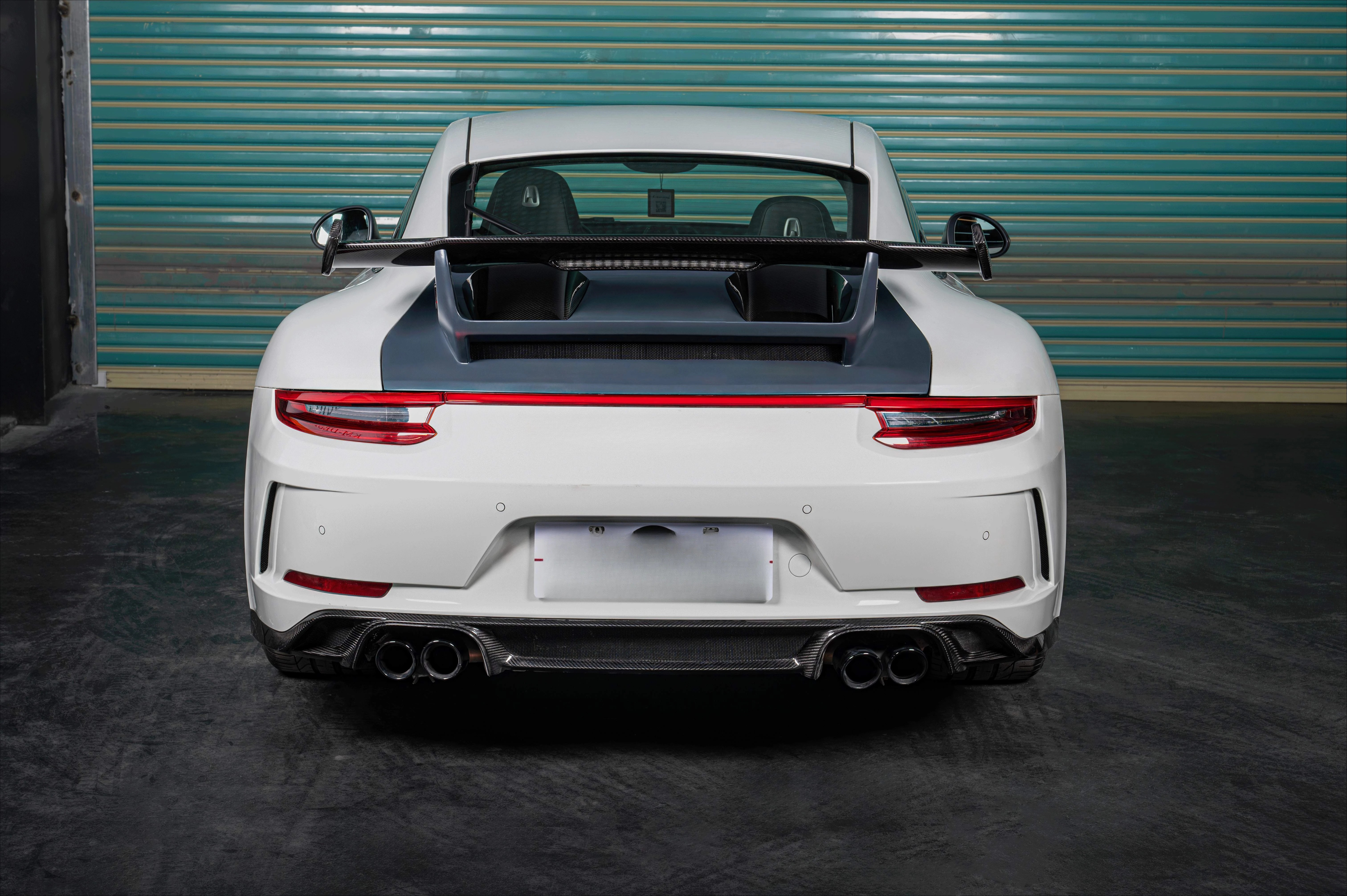 For  911 2012-2016 991.1 Models Modified From Early to Later Versions 2019 GT3 Body Kit with Continuous Light Strip